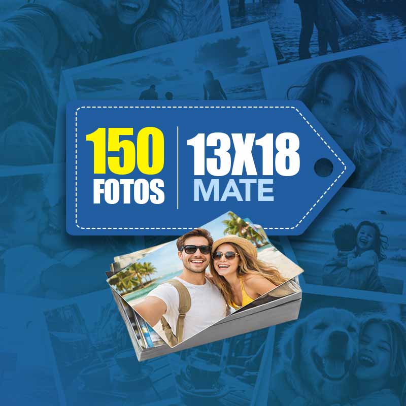 Pack de 150 fotos 13x18 Mate