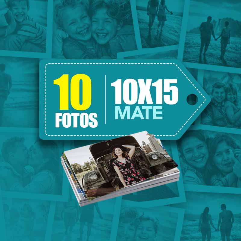 Pack de 10 fotos 10x15 Mate